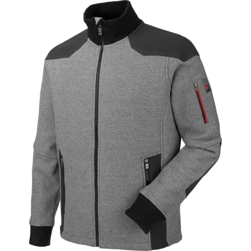 Würth MODYF Fleecejacke Nature Outdoor Fleecejacke für Herren Bequeme Outdoor-Arbeitsjacke für Handwerker, Hellgrau