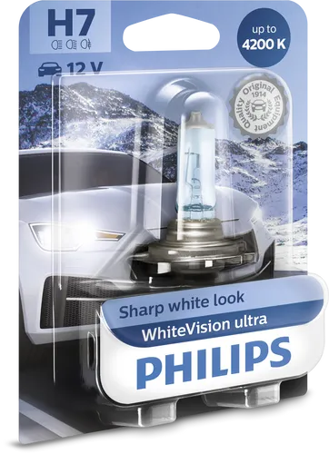 H7 Lampe White Vision ULTRA 55 Watt PHILIPS 12V Frontlampe Scheinwerfer Licht