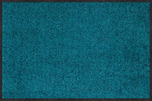 Erwin Müller Fußmatte Mainz, Uni Petrol 100x120 cm - Fußmatte in Uni Petrol, rutschfest und pflegeleicht, ideal für Flur, Büro oder Küche. Schützt vor Schmutz und ist für Fußbodenheizung geeignet.