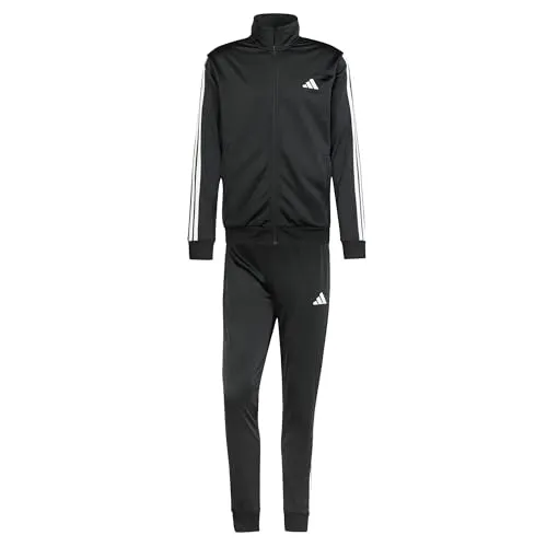 ADIDAS Herren Sportanzug 3-Streifen Tricot - Trainingsanzug aus 100% recycelten Materialien, bequemes Tragegefühl und individuell regulierbarer Kordelzug für perfekten Sitz.