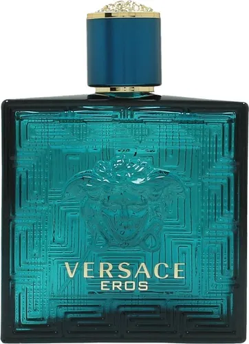 Versace Eros Pour Homme Eau de Toilette 100 ml - Herrenduft mit maskuliner Anziehungskraft, vereint frische Zitrusnoten mit warmen Vanille- und Holztönen für ein olfaktorisches Meisterwerk.