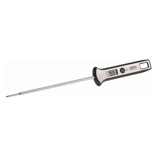 Gefu Digitalthermometer SCALA - Präzises Digitalthermometer für Grill und Küche mit LCD Display und Messbereich von -45 °C bis +200 °C. Hohe Messgenauigkeit und einfache Umstellung zwischen Celsius und Fahrenheit.