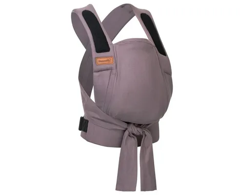 Hoppediz Babytrage Bondolino b.pure - Komfortable Babytrage ab Geburt (3 - 20 kg) mit einfacher Handhabung, atmungsaktiven Materialien und Unterstützung der Anhock-Spreiz-Haltung für gesunde Hüftentwicklung.