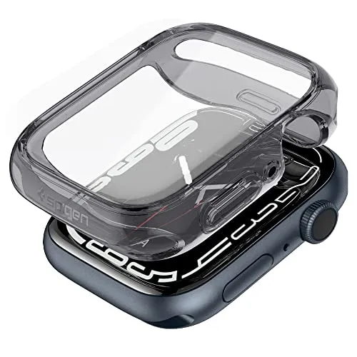 Spigen Ultra Hybrid Hülle - Kompatibel mit Apple Watch Serie 9 8 7 41mm, stoßdämpfend und klarer Bildschirmabdeckung für optimalen Schutz