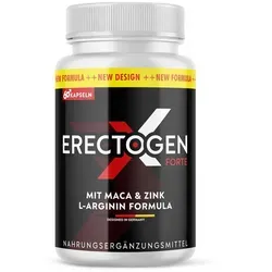 ErectogenX Forte Kapseln (60 Stück) - Hochwertiges Nahrungsergänzungsmittel für die männliche Vitalität. Einfache Einnahme, gute Verträglichkeit und hergestellt in Deutschland. Reicht für 30 Tage.