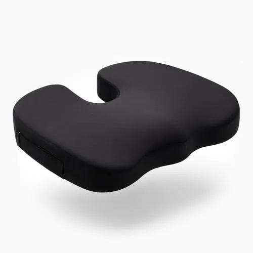 shapevital.de Orthopädisches Sitzkissen - Ergonomische Sitzauflage - Stuhlkissen mit druckentlastendem Memory-Schaum für individuellen Komfort und Unterstützung, ideal für langfristiges Sitzen.
