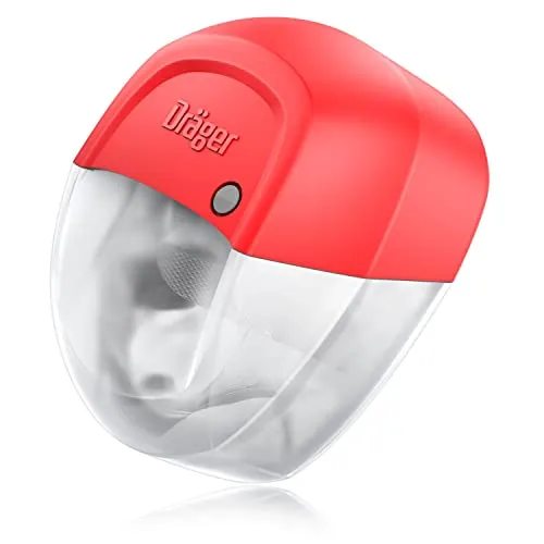 Dräger Fluchthaube Fluchtfiltergerät Parat 1260 - Fluchtfiltergerät mit ABEK 10 für 10 Minuten Schutz vor Brandgasen und Kohlenmonoxid. Kompakt, leicht zu handhaben und ideal für Brillen- und Bartträger. Inklusive Tragetasche mit Gürtelclip.