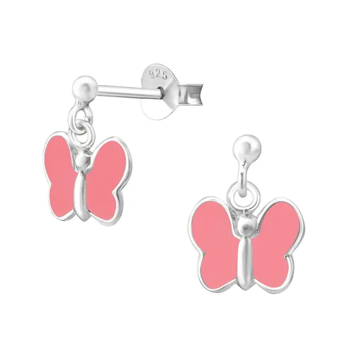 Hängende Kinder Ohrringe 925 Silber für Mädchen - Schöne Ohrstecker aus 925 Sterlingsilber, nickelfrei und handgefertigt. Ideal als Geschenk für besondere Anlässe. Perfekt für kleine Schmuckliebhaberinnen!