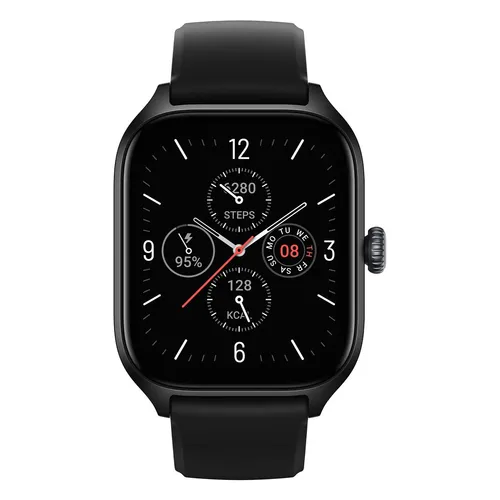 Amazfit GTS 4 Infinite Black - Smartwatch mit GPS und Herzfrequenzmessung - Smartwatch mit Fitness Tracker, Wasserfestigkeit und AMOLED-Display. Ideal für Sportler, die ihre Gesundheit und Aktivitäten präzise überwachen möchten.