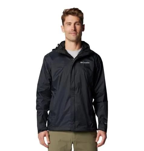COLUMBIA Watertight II Jacket - Herren - Schwarz - M - Funktionsjacke mit Omni-TechTM Technologie für Wasserdichtigkeit und Atmungsaktivität, ideal für jede Wetterlage und leicht verstaubar.