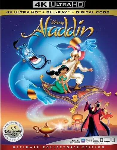 Aladdin (The Walt Disney Signature Collection) [New 4K UHD Blu-ray] With Blu-R