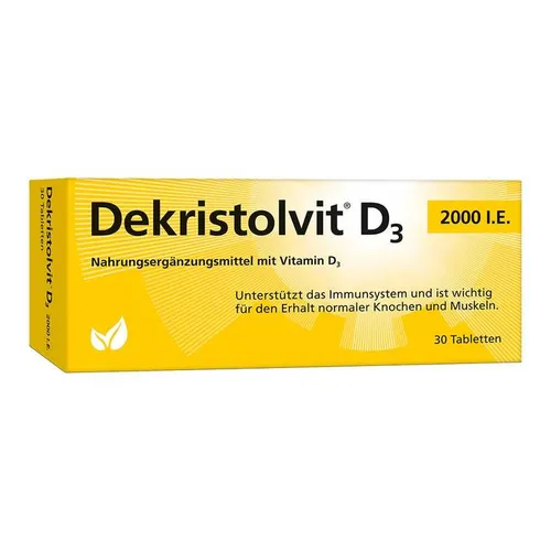 Dekristolvit D3 2.000 I.E. Tabletten Inhalt: 8 g