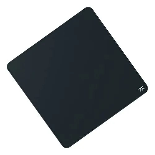 Fnatic | Dash XL | Advanced Professional Gaming Mouse Mat for Esports with Stitched Edges and Non-Slip Rubber Base, Level Surface (XL, Black, Mixed Fabric) - 475 x 475 x 3 mm