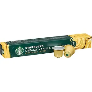 NESPRESSO STARBUCKS Creamy Vanilla Flavoured Coffee Kaffeekapseln, mild, 10 St.