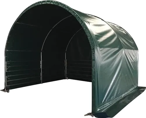 P. Lindberg Weidezelt mit offener Vorderseite 3x3m, wasserdichte PVC-Plane