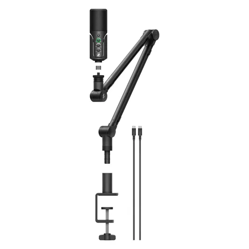 Sennheiser Profile Streaming Set USB-C Mikrofon - Professionelles USB-C Mikrofon mit Boom Arm für kristallklaren Sound – ideal für Streamer und Podcaster.