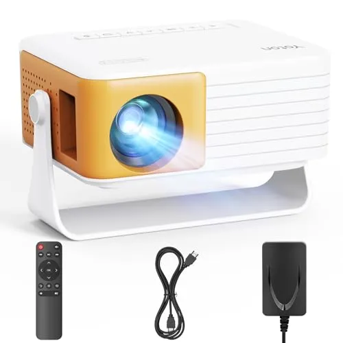 YOTON Mini Beamer Y3 - Tragbarer Full HD Video Beamer, 6000 Lumen Helligkeit für Heimkino und Outdoor Spaß