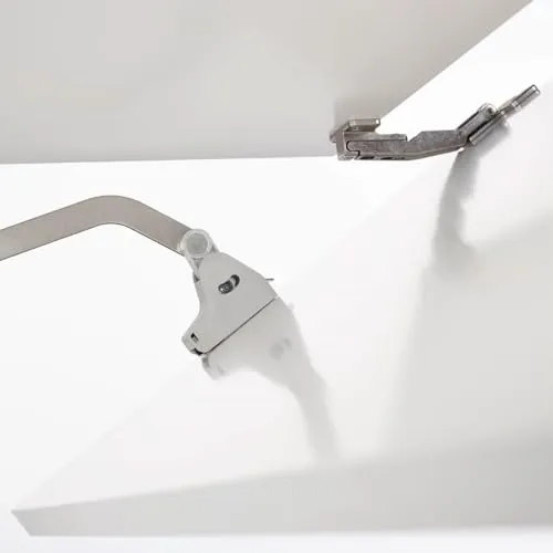 Kesseböhmer FREEfold F3fo Faltliftbeschlag - Küche Hochschränke, platzsparendes Faltmechanismus für Hängeschränke von 650-730 mm, mit sanfter Dämpfung und sicherer Bedienung durch Fingerklemmschutz.