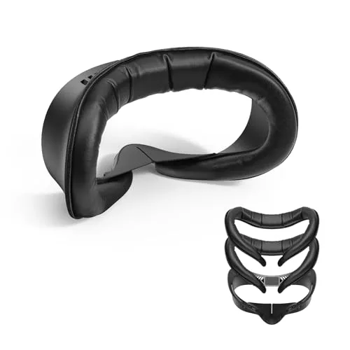 KiwiDesign V4 Facial Interface - Dual Pack - VR Zubehör mit zwei 12 mm Memory Foam-Pads für optimalen Komfort und Hygiene. Perfekt für lange VR-Sessions dank Belüftungslöchern, Lichtschutz und einfacher Reinigung.