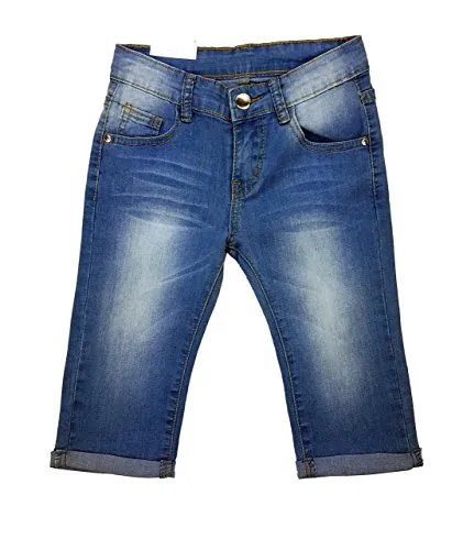 Girls Fashion Mädchen Stretch Jeans Capri, Sommerhose, Gr. 98/104, Mn7825.4