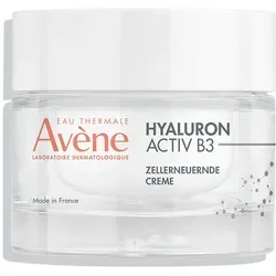 Avene Hyaluron Activ B3 zellerneuernde Creme 50 ml - Tagespflege mit 0,2% Hyaluronsäure und 6% Niacinamid, reduziert Falten und revitalisiert die Haut. Ideal für alle Hauttypen, auch empfindliche, und perfekt als Make-up-Grundlage.