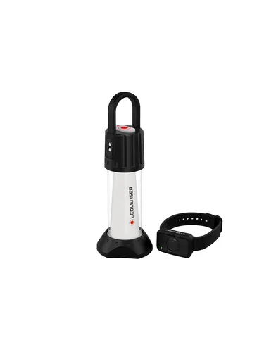 ML 6 Connect Warm Light - LED Taschenlampe mit 10 Modi, bietet warmweißes und rotes Licht, ideal für Camping und Notfälle.