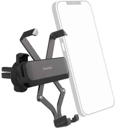 Hama 201511 Auto Handyhalterung Gravity Pro - Kompakte Halterung für sicheres Fahren, einfache Anbringung und kompatibel mit vielen Handy-Modellen