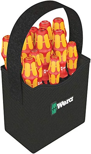 Wera Schraubendreher Set Kraftform 2go 100 - 11-teilig, robuste Qualität für langlebigen Einsatz im Handwerk