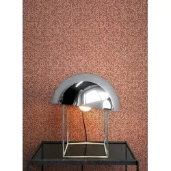 Newroom Vliestapete, Rot Tapete Orientalisch Glänzend - Mustertapete Metallic Braun Arabisch Grafisch Modernes Ornament für Wohnzimmer Schlafzimmer Küche rot