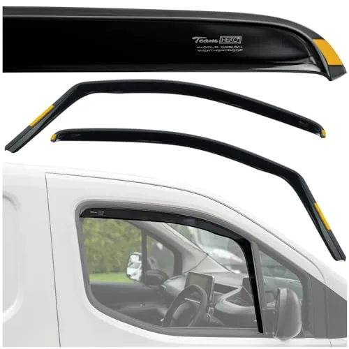 HEKO Windabweiser Regenabweiser Für PEUGEOT RIFTER 2018+ Windschutz 2 Stk.