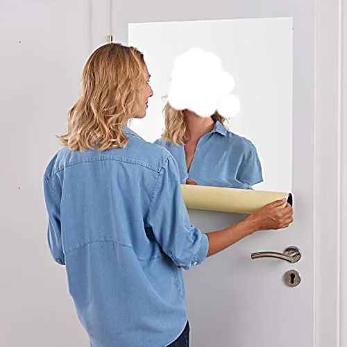 Spiegelfolie Selbstklebend 150 x 58 cm - Wandspiegel Folie - Dekorative Wandspiegel - Zuschneidbare Spiegelfolie für glatte Oberflächen, ideal zur Raumgestaltung und für eine optische Vergrößerung des Raumes.