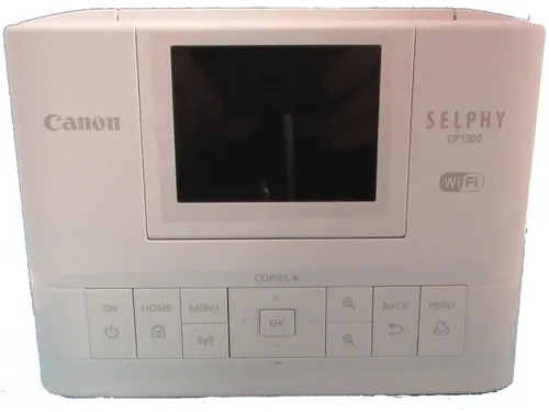 Canon Selphy CP1300 weiß Fotodrucker - Kompakter Fotodrucker für hochwertige Drucke in Profiqualität, ideal für Zuhause oder unterwegs, in elegantem Weiß.