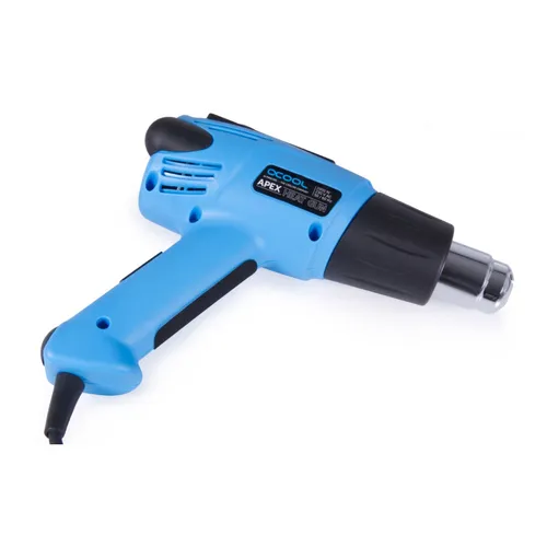 Alphacool Apex Heat Gun - 2000 Watt mit LCD Bildschirm - Heißluftpistole für präzises Arbeiten, temperatur- und luftstromregulierbar, ideal zum Biegen von Hard-Tubes.