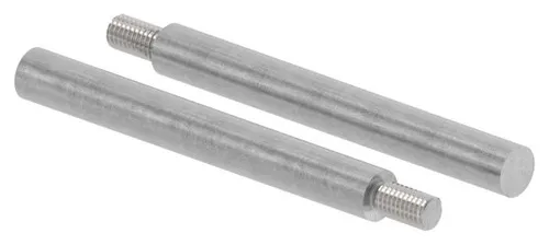 Stahlstift - Stange mit Gewinde M8 Abmessungen: 100 x 12 mm Stahl - (Roh) S235JR