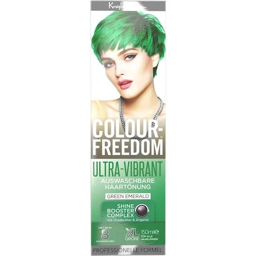 Colour Freedom Haare Haarfarbe Ultra VibrantNon-Permanent Hair Colour Green Emerald 150 ml (53,27 € / 1 l)