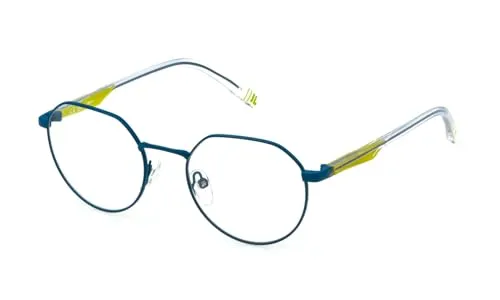 FILA Brillengestell (Model VFI703L) für Unisex, Geometric, gefertigt aus Stainless steel (inklusive Brillenetui)