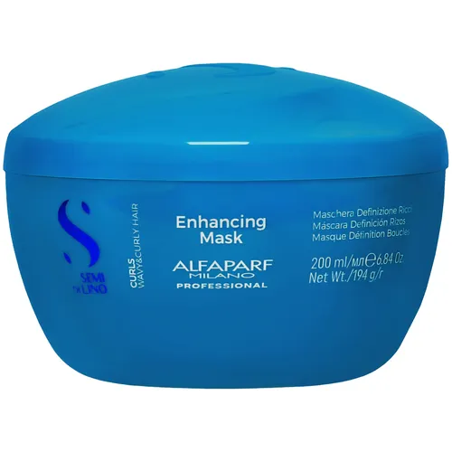 Alfaparf Semi Di Lino Curls Maske 200ml für lockiges Haar, feuchtigkeitsspendend