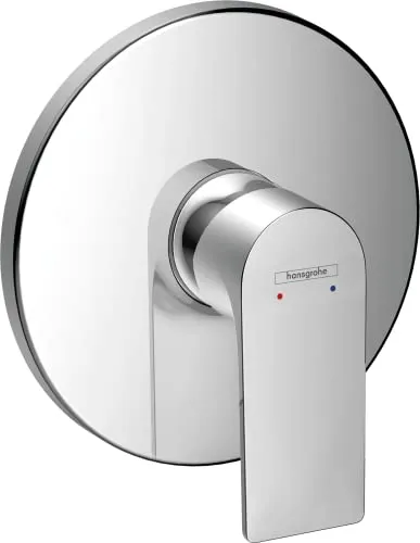 hansgrohe Rebris E Einhebel-Duscharmatur Unterputz für iBox universal 72668000 - Duscharmatur in chrom, elegant und platzsparend mit einstellbarer Temperaturbegrenzung für zusätzlichen Komfort im Bad.
