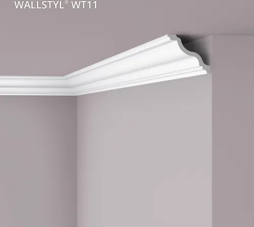 Eckleiste NMC WT11 WALLSTYL Noel Marquet Zierleiste Stuckleiste Zeitloses Klassisches Design weiß 2 m