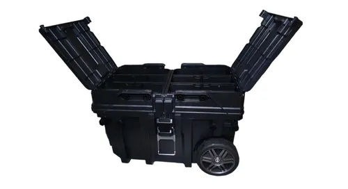 KETER 238270 Werkzeugwagen – Robuste Werkzeugaufbewahrung - Werkstattwagen in elegantem Schwarz aus strapazierfähigem Kunststoff, ideal für die organisierte Aufbewahrung von Werkzeugen und Zubehör.