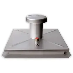 Hailo Schachtabdeckung HS2 Edelstahl 4mm tagwasserdicht, verstärkt 1000x1000mm geschlossen