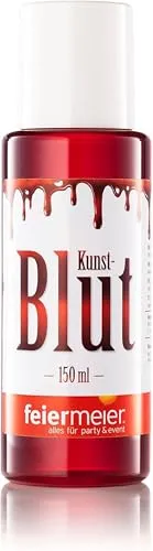 Hochwertiges Kunstblut 150ml – Made in Germany – Versiegelt & Hautfreundlich – Perfekt für Halloween, Fasching, Theater, Film, SFX-Make-up & Spezialeffekte
