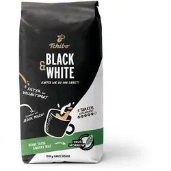Tchibo - Black & White - 1 kg Ganze Bohne - Intensität: 5/6