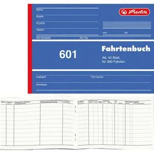 Herlitz 601 Fahrtenbuch A6 quer