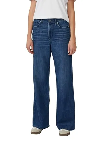 s.Oliver Jeans-Hose - Regular Fit - Jeans mit Gürtelschlaufen, High Rise, Knopf und Reißverschluss in 5-Pocket-Form, ideal für einen komfortablen und stilvollen Look.
