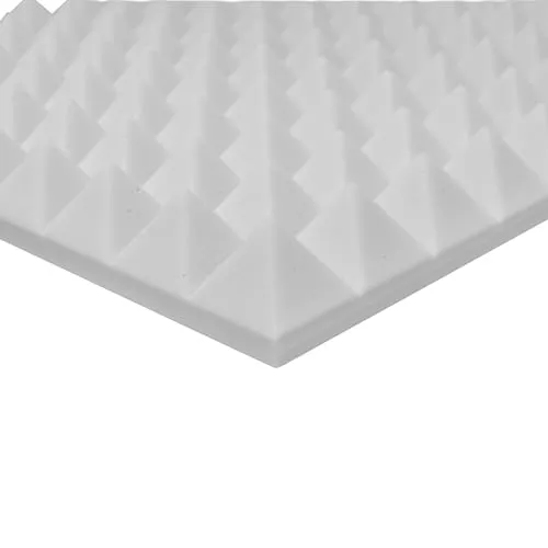 Quiet Please Basotect® Pyramidenschaum Noppenschaum hellgrau 1000x500x30mm Schallabsorber Schallschutz Schalldämmung für Wand und Decke
