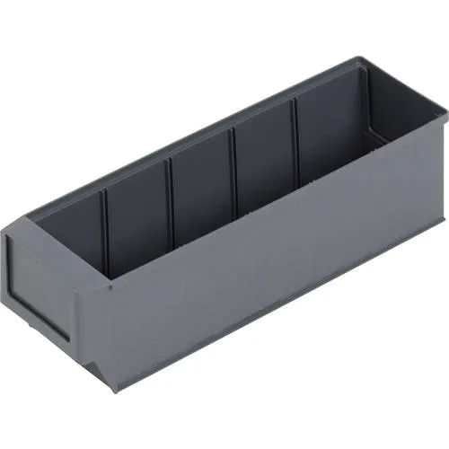 Alutec 66027 Sichtlagerkasten (L x B x H) 300 x 91 x 81 mm Dunkelgrau 1 St.