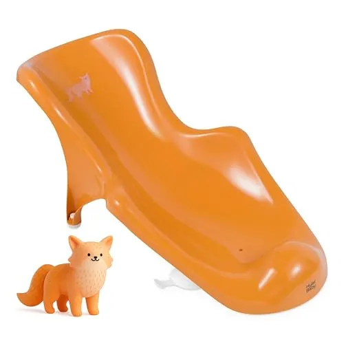 Hylat Baby Badewanneneinsatz Baby - wertvolle Badehilfe für Säuglinge und Babys von Geburt bis ca. 6 Monate, Farbe:orange, Motiv:Fox, Marke:Hylat Baby