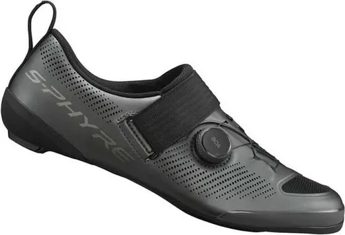 Shimano TR903 matte gunmetal (S08) 42 - Rennradschuhe für Herren & Unisex mit BOA Li2 Drehverschluss für perfekte Anpassung und blitzschnelle Wechselzeiten – ideal für Triathleten, die Leistung und Komfort suchen.