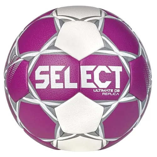 Select Handball Replica HBF v24 Lila/Weiß 0 - Handball Größe 0, handgenäht, EHF-APPROVED, bietet hervorragende Griffigkeit und weichen Ballkontakt – ideal für das Training und offizielle Spiele.